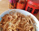 お弁当★レンジで副菜★えのきピリ辛ナムル作り方4写真