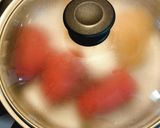 材料３つ 簡単　パプリカ肉詰めハンバーグ作り方6写真