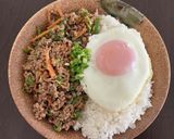 ピーマンの肉味噌丼☆作り方9写真