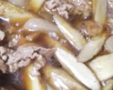 ゴボウとこんにゃくと薄切り牛肉のしぐれ煮作り方6写真