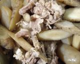 ゴボウとこんにゃくと薄切り牛肉のしぐれ煮作り方8写真