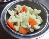 カリフラワーとコンビーフの温サラダ♪作り方1写真