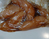 簡単！レンジで♪鶏ささみのスタミナ蒸し♪作り方1写真