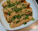 簡単！レンジで♪鶏ささみのスタミナ蒸し♪作り方5写真