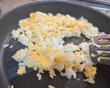 シンプル！春菊のチャーハン作り方5写真