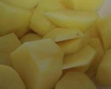 明太子とじゃがいもの食べるスープ作り方1写真