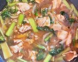 豚肉と小松菜で＊もちパリ餡かけ焼うどん＊作り方7写真
