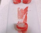 豚ロースをグリル、3種類の肉巻きおにぎり作り方4写真