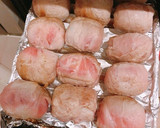 豚ロースをグリル、3種類の肉巻きおにぎり作り方8写真
