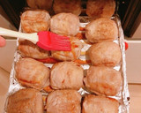 豚ロースをグリル、3種類の肉巻きおにぎり作り方10写真