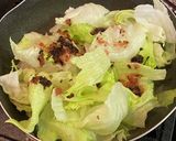 レタスの梅肉炒め作り方5写真