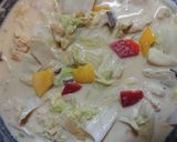 レンチン 白菜エリンギ鶏胸肉のクリーム煮作り方4写真