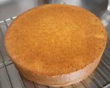 HMで♡型の底に敷くためのスポンジケーキ作り方4写真
