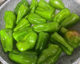 俺流！丸ごとピーマンのクタクタ煮（味噌）作り方2写真