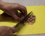 チャーシューと小松菜の黒炒飯♪作り方1写真