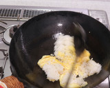 チャーシューと小松菜の黒炒飯♪作り方3写真