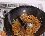 チャーシューと小松菜の黒炒飯♪作り方5写真