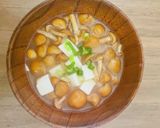 基本の豆腐とナメコのお味噌汁作り方4写真
