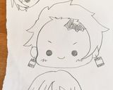 チョコプレート　鬼滅の刃　覚え書き作り方1写真