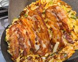 少ない材料で簡単！大きいお好み焼き作り方9写真