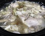舞茸だしの鶏肉と白菜とお餅のとろりん鍋作り方5写真
