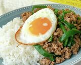 【楽めし】ひき肉ピーマンライス作り方4写真