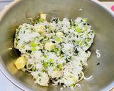 青菜とシラスとチーズのおにぎり作り方3写真
