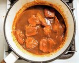 豚バラ肉ブロックの黒ビールでトマト煮作り方8写真