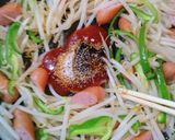 簡単！ウインナーともやしのナポリタン風♪作り方3写真