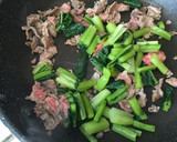 牛肉と野沢菜漬けのバター炒め作り方3写真