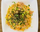 お酒がすすむ♡明太キムチうどん作り方5写真
