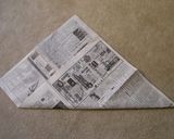 カステラの新聞型の作り方とカステラレシピ作り方1写真