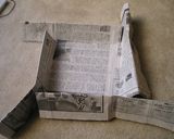 カステラの新聞型の作り方とカステラレシピ作り方6写真