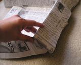 カステラの新聞型の作り方とカステラレシピ作り方7写真
