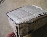 カステラの新聞型の作り方とカステラレシピ作り方9写真