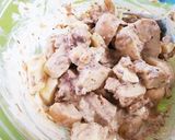 キャンプに♪食材3つ!サヴァ缶のポテサラ作り方4写真
