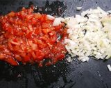 レンジで簡単！ツナチーズトマト作り方1写真