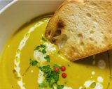 フランス料理店のかぼちゃのポタージュ作り方3写真