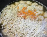 市販の冷凍つくね団子で時短春雨スープ作り方13写真