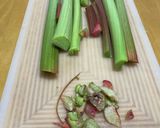 茎を食べる野菜、ルバーブのジャム作り方1写真