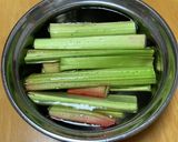 茎を食べる野菜、ルバーブのジャム作り方2写真