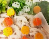 蒸し野菜 おばけのせ作り方1写真