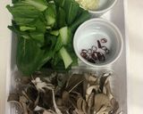 舞茸と牛肉のピリ辛アジアン焼きそば作り方1写真