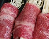 リカちゃん♡スナップエンドウえのき肉巻き作り方9写真