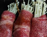 リカちゃん♡スナップエンドウえのき肉巻き作り方10写真