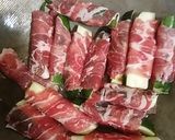 ズッキーニの豚肉　巻き巻き作り方3写真