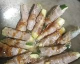 ズッキーニの豚肉　巻き巻き作り方6写真