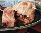 おうち居酒屋★油揚げの納豆キムチ詰め焼き作り方6写真