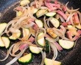 ズッキーニときのこのクリームパスタ作り方6写真
