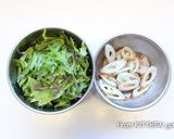 赤水菜とちくわのピリ辛白和え作り方1写真